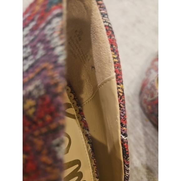 Sam Edelman women's SZ 6.5 high heel stiletto fabric printed Perfect For FALL - Picture 10 of 14